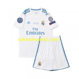 Real Madrid 2017 Retro Bambino Maglia Prima Manica Corta